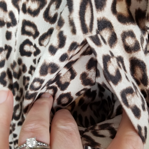 BB Dakota Aleah Leopard Print Drape Jacket size XS - Picture 4 of 7